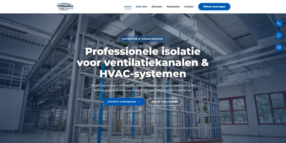 Website of C.D.B. Isolatie