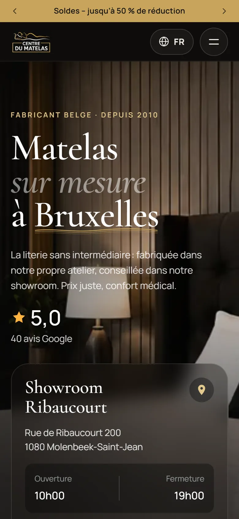 Centre du Matelas on a phone