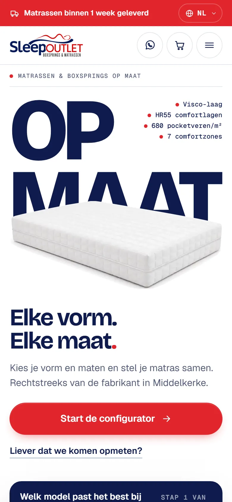 SleepOutlet on a phone